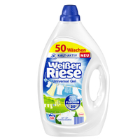 Weißer Riese Universal Gel Vollwaschmittel,  50 WL W50GU,  2, 2 Liter - Henkelflasche,  50 Waschladungen