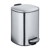 WENKO Abfalleimer Alassio aus Edelstahl,  5 Liter 24771100,  Optik: matt