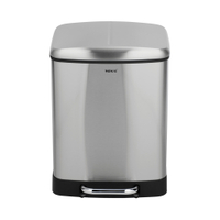WENKO Abfalleimer Studio Duo,  mit zwei Einsätzen,  2 x 12 Liter 54923100,  Füllmenge: 2 x 12 Liter
