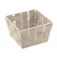 WENKO Adria Aufbewahrungskorb,  Beige 20683100,  Größe: Mini,  Form: quadratisch
