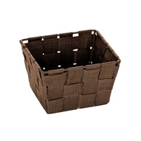 WENKO Adria Aufbewahrungskorb,  Braun 20684100,  Größe: Mini,  Form: quadratisch