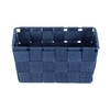 WENKO Adria Aufbewahrungskorb,  dunkelblau 23783100,  Maße (B x H x T): 19 x 9 x 14 cm,  rechteckig