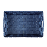 WENKO Adria Aufbewahrungskorb,  dunkelblau 23784100,  Maße (B x H x T): 30 x 15 x 20 cm,  S