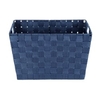 WENKO Adria Aufbewahrungskorb,  dunkelblau 23785100,  Maße (B x H x T): 35 x 22 x 25, 5 cm,  M