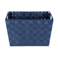 WENKO Adria Aufbewahrungskorb,  dunkelblau 23785100,  Maße (B x H x T): 35 x 22 x 25, 5 cm,  M