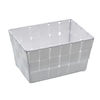 WENKO Adria Mini Aufbewahrungskorb 20361100,  Farbe: Weiß,  Form: rechteckig