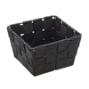 WENKO Adria Mini Aufbewahrungskorb 20368100,  Farbe: schwarz,  Form: quadratisch