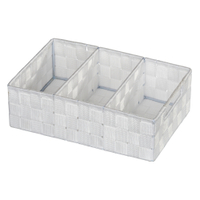 WENKO Adria Organizer,  3 Fächer 20977100,  Farbe: Weiß