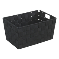 WENKO Adria S Aufbewahrungskorb 19878100,  Farbe: schwarz