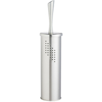 WENKO Alvaro Exclusiv WC-Garnitur 15109100,  Edelstahl rostfrei/ Matt