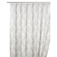 WENKO Anti-Schimmel Duschvorhang gemustert,  180 x 200 cm 20048100,  Muster: baroque