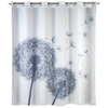 WENKO Astera Flex Anti-Schimmel Duschvorhang,  180 x 200 cm 22493100 ,  Motiv: Pusteblume