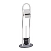 WENKO Atlanta Stand WC-Garnitur,  Edelstahl 21731100,  Maße (B: 28 cm x H: 78, 5 cm x T: 20, 5 cm)