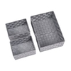 WENKO Aufbewahrungsbox Adria,  grau,  Set,  3-teilig 69774800,  1 Set,  2 x Badkorb M,  1 x Badkorb L