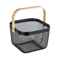 WENKO Bad Aufbewahrungs Korb mit Griff 24755100,  Maße (B x H x T): 25 x 17 x 25 cm