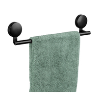 WENKO Badetuchstange Pavia Static-Loc Plus,  schwarz 24959100,  Maße (B x H x T): 41, 5 x 9 x 5 cm