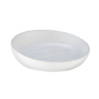 WENKO Badi Seifenablage 23645100,  Maße (B/T x H): Ø 11, 5 x 3 cm,  weiß