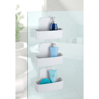 WENKO Barcelona Duschcaddy 23961100,  Maße (B x H x T): 26 x 24 x 9 cm,  weiß