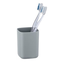 WENKO Barcelona Zahnputzbecher 23962100,  Farbe: grau