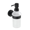 WENKO Bosio Black Seifenspender,  200 ml 24235100,  Farbe: schwarz / mattiert