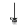 WENKO Bosio Black WC-Garnitur 24243100,  Farbe: schwarz / mattiert