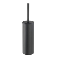 WENKO Bosio Black WC-Garnitur,  geschlossene Form 24329100,  Farbe: schwarz / mattiert