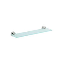 WENKO Bosio Glas Wandablage 20212100,  Edelstahl/ Glas