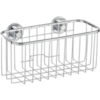 WENKO Bovino Power-Loc Universalkorb 17796100,  Glänzend/ Chrom