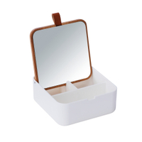 WENKO Bovisa Organizer,  mit Deckel 24098100,  Maße (B x H x T): 14 x 5, 5 x 14 cm,  weiß