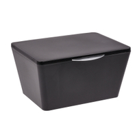 WENKO Brasil Aufbewahrungsbox mit Deckel 22602100,  Farbe: schwarz
