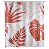 WENKO Brasil Duschvorhang,  200 x 180 cm 23821100,  Farbe: coral