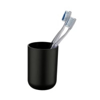 WENKO Brasil Zahnputzbecher 21208100,  Farbe: schwarz