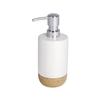 WENKO Corc White Seifenspender,  360 ml 22624100,  Kork/ Weiß
