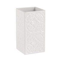 WENKO Cordoba Zahnputzbecher,  weiß 22649100,  Maße: 6, 5 x 12 x 6, 5 cm,  Farbe: weiß