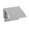 WENKO Cover Toilettenpapierhalter 23731100,  Maße (B x H x T): 13, 5 x 12 x 2, 5 cm,  grau