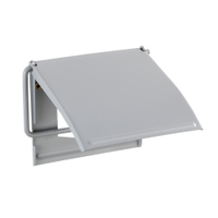 WENKO Cover Toilettenpapierhalter 23731100,  Maße (B x H x T): 13, 5 x 12 x 2, 5 cm,  grau
