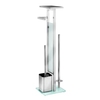 WENKO Debar Stand WC-Garnitur mit Ablage 23364100,  Farbe: Weiß,  satiniert