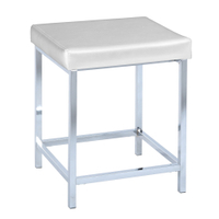 WENKO Deluxe Square Hocker,  weiß 19943100,  1 Stück