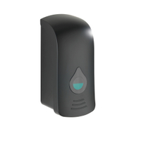 WENKO Desinfektionsmittelspender Ranera L,  740 ml 24586100,  Farbe: schwarz