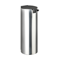 WENKO Detroit Turbo-Loc Wand-Seifenspender,  240 ml 23354100,  Metall/ Edelstahl