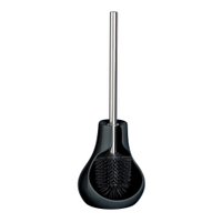 WENKO Drop neo Keramik WC-Garnitur 23362100,  Farbe: schwarz