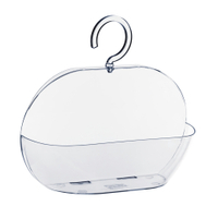 WENKO Duschablage Cocktail,  zum aufhängen,  transparent 24639100,  1 Stück