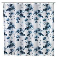 WENKO Duschvorhang,  180 x 200 cm,  waschbar 24690100,  Farbe: rose bleu