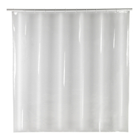 WENKO Duschvorhang Salda PEVA,  transparent,  180 x 200 cm 24697100,  1 Stück