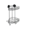 WENKO Eckregal ohne Bohren Vacuum-Loc,  2 Etagen 24733100,  1 Stück