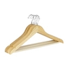 WENKO Eco Formbügel Natur 64020100,  1 Set = 6 Stück