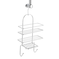 WENKO Exclusiv Duschdiener / Duschregal 15177100,  Maße: 25 x 52 x 11 cm,  Farbe: Silber / Chrom