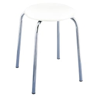 WENKO Exclusiv Livorno Badhocker 16621100,  Maße: 32 x 42, 5 x 32 cm,  Farbe: weiß