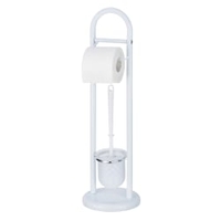 WENKO Exclusiv Siena Stand WC-Garnitur 17092100,  Maße (B x H): Ø 19 x 63 cm
