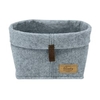 WENKO Filz-Korb Feli S mit umklappbarer Krempe 64507100,  Maße (B x H x T): 18 x 13 x 12 cm